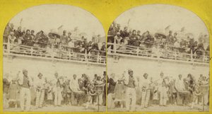 Stereoscopic image of Brighton beach by English Photographer