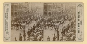Stereoscopic print of Queen Victoria
