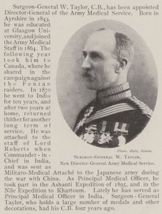 Surgeon-General W Taylor, New Director-General Army Medical Service by English Photographer