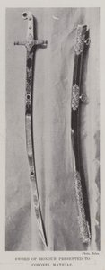 Sword of Honour presented to Colonel Mathias