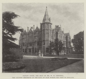 Taplow Court, the Seat of Mr. W. H. Grenfell, the Country Residence of the King of Siam during his Visit to England by English Photographer