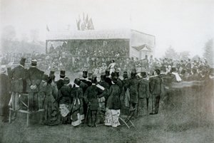 Tennis Singles Challenge Round: J T Hartley vs H F Lawford by English Photographer