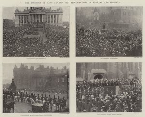 The Accession of King Edward VII, Proclamations in England and Scotland