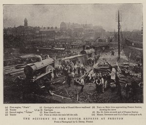 The Accident to the Scotch Express at Preston by English Photographer