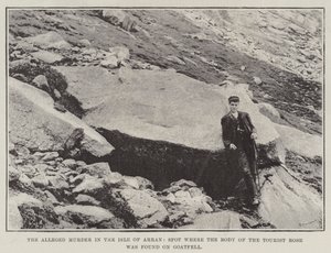 The Alleged Murder in the Isle of Arran, Spot where the Body of the Tourist Rose was Found on Goatfell by English Photographer
