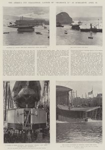 The America Cup Challenger, Launch of Shamrock II at Dumbarton, 20 April