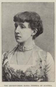 The Archduchess Maria Theresa of Austria by English Photographer