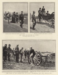 The Army Manoeuvres at Vitry, the Tsar at the Manoeuvres at Vitry, Examining the New French Gun by English Photographer