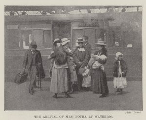 The Arrival of Mrs Botha at Waterloo by English Photographer