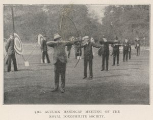 The Autumn Handicap Meeting of the Royal Toxophilite Society by English Photographer