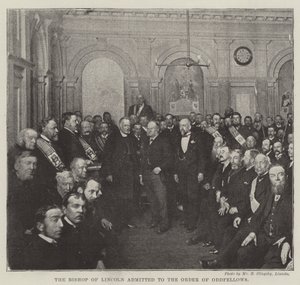 The Bishop of Lincoln Admitted to the Order of Oddfellows