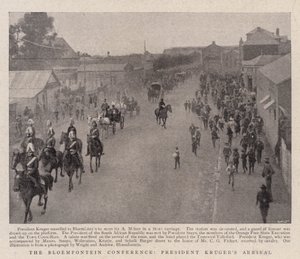 The Bloemfontein Conference, President Krugers Arrival by English Photographer