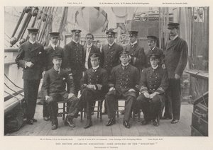 The British Antarctic Expedition, some Officers of the Discovery by English Photographer