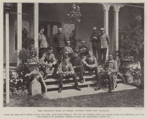 The Canadian Team at Bisley outside their New Pavilion by English Photographer