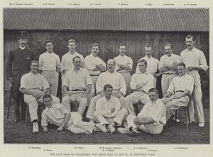 The Cape Team of Cricketers, who begin Play on 21 May, at Sheffield Park by English Photographer