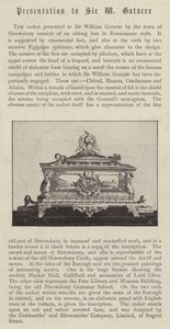 The Casket presented to Sir William Gatacre by the Town of Shrewsbury by English Photographer