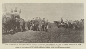 The Ceremony of Transferring to German Territory the Remains of the Prussian Soldiers of the Guard who fell on French Soil in 1870