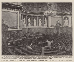 The Chamber of the French Senate where the State Trial was opened