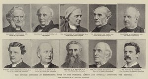 The Church Congress at Birmingham, Some of the Principal Clergy and Officials attending the Meeting by English Photographer