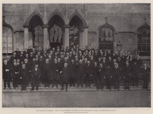 The Church and Dissent, Visit of Nonconformist Ministers to the Archbishop of York at Bishopthorpe, 8 August by English Photographer