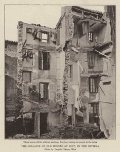 The Collapse of Old Houses at Biot, in the Riviera by English Photographer