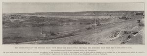 The Completion of the Assouan Dam, View from the North-West, showing the Finished Dam with the Navigation Canal by English Photographer