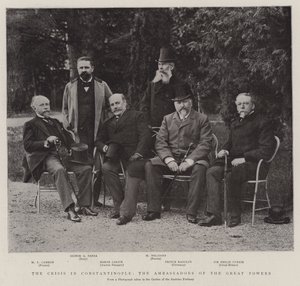 The Crisis in Constantinople, the Ambassadors of the Great Powers by English Photographer