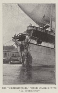 The Cromartyshire, which collided with La Bourgogne by English Photographer
