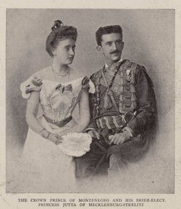 The Crown Prince of Montenegro and his Bride-Elect Princess Jutta of Mecklenburg-Strelitz by English Photographer