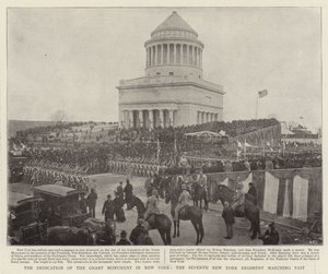 The Dedication of the Grant Monument in New York, the Seventh New York Regiment Marching Past by English Photographer