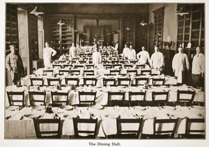 The Dining Hall, Donington Hall, illustration from German Prisoners in Great Britain by English Photographer