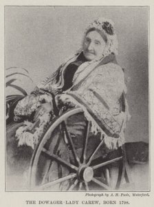 The Dowager Lady Carew, Born 1798 by English Photographer