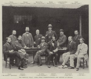 The Dreyfus Trial, Some Press Correspondents and Artists at Rennes by English Photographer
