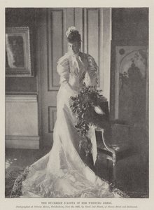 The Duchesse dAosta in her Wedding Dress