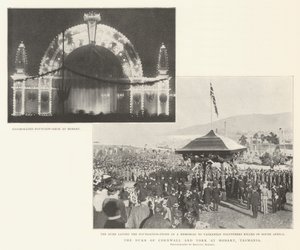 The Duke of Cornwall and York at Hobart, Tasmania by English Photographer