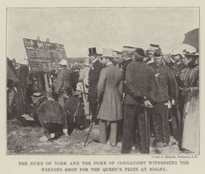 The Duke of York and the Duke of Connaught Witnessing the Winning Shot for the Queen