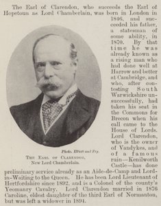 The Earl of Clarendon, New Lord Chamberlain by English Photographer