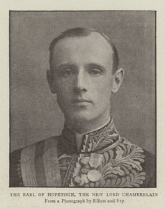 The Earl of Hopetoun, the New Lord Chamberlain by English Photographer