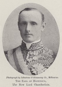 The Earl of Hopetoun, the New Lord Chamberlain by English Photographer