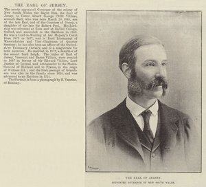 The Earl of Jersey, Appointed Governor of New South Wales by English Photographer