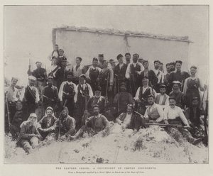 The Eastern Crisis, a Contingent of Cretan Insurgents by English Photographer