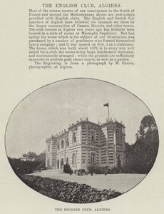 The English Club, Algiers by English Photographer