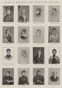 The Fire at a Charity Bazaar in Paris, Portraits of Some of the Victims by English Photographer