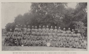 The First Indian Troops selected for Service in China, No 3 Company, Queens Own Madras Sappers and Miners by English Photographer