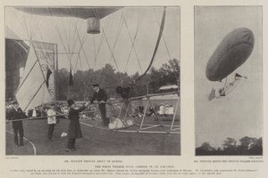 The First Voyage Over London in an Airship by English Photographer
