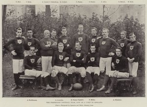 The Frankfort Football Team, Now on a Visit to England by English Photographer