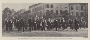 The French Military Manoeuvres, the arrival of President Loubet and ministers at Chartres by English Photographer