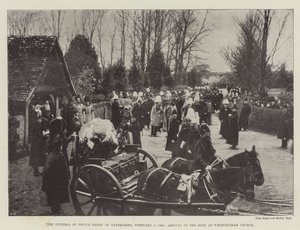 The Funeral of Prince Henry of Battenberg, 5 February 1896, Arrival of the Body at Whippingham Church by English Photographer