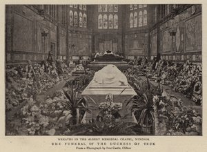 The Funeral of the Duchess of Teck by English Photographer