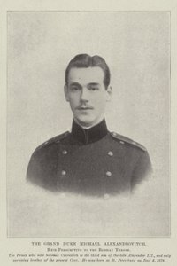 The Grand Duke Michael Alexandrovitch, Heir Presumptive to the Russian Throne by English Photographer